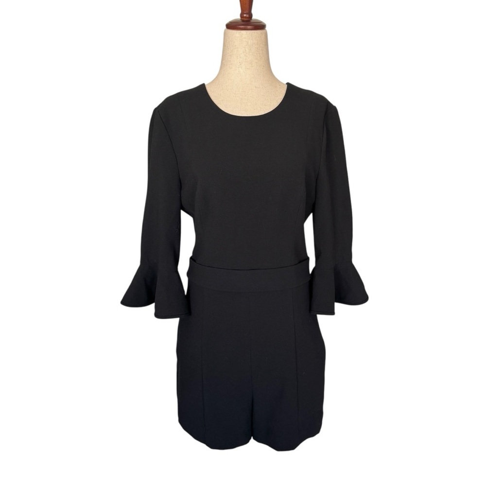 Black Halo Brooklyn Playsuit Romper Jumpsuit in Black Size 6